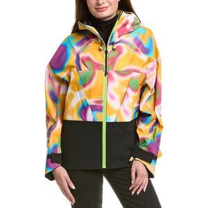 Khrisjoy Womens Kaleidoscope Snowboard Jacket, Yellow